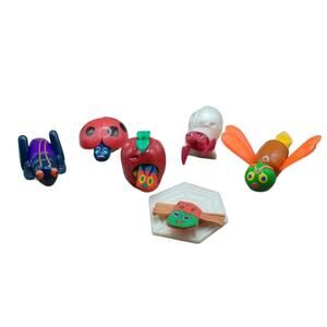 McDonald's 1996 Eric Carle Finger Puppets Complete Set or 6 Vintage Toys